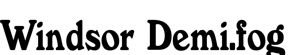 Windsor Demi.fog Cn Font Download Free